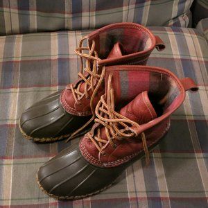 LL Bean chamois lined boots mens size 9M
